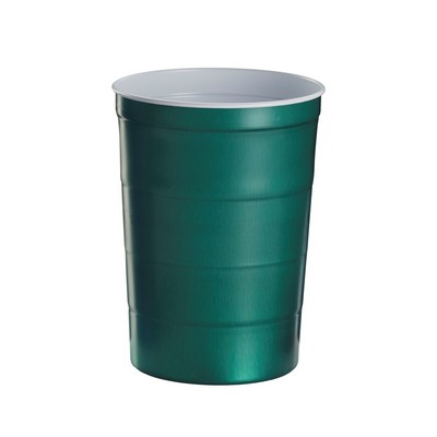 Party Chill-Cup, 16oz steel cup green/white (undecorated)